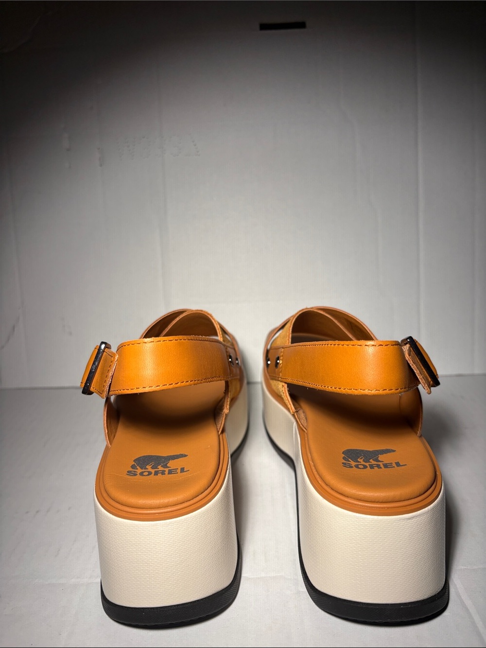 NEW Dayspring Crisscross Sorel Women's Tan Platform Slingback Sandals Size 8 - Picture 4 of 7